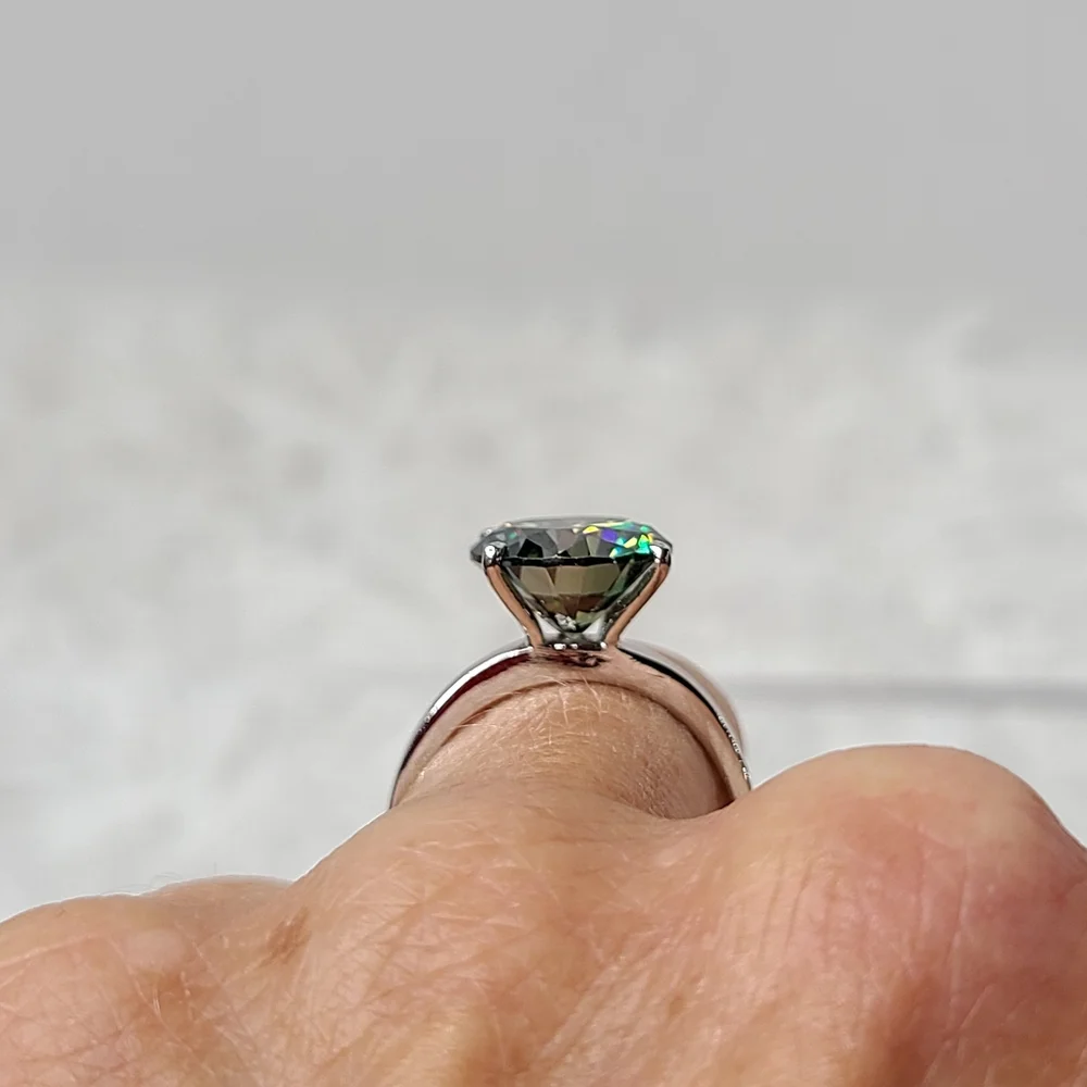 Moissanite 5+ Carat Solitare Ring